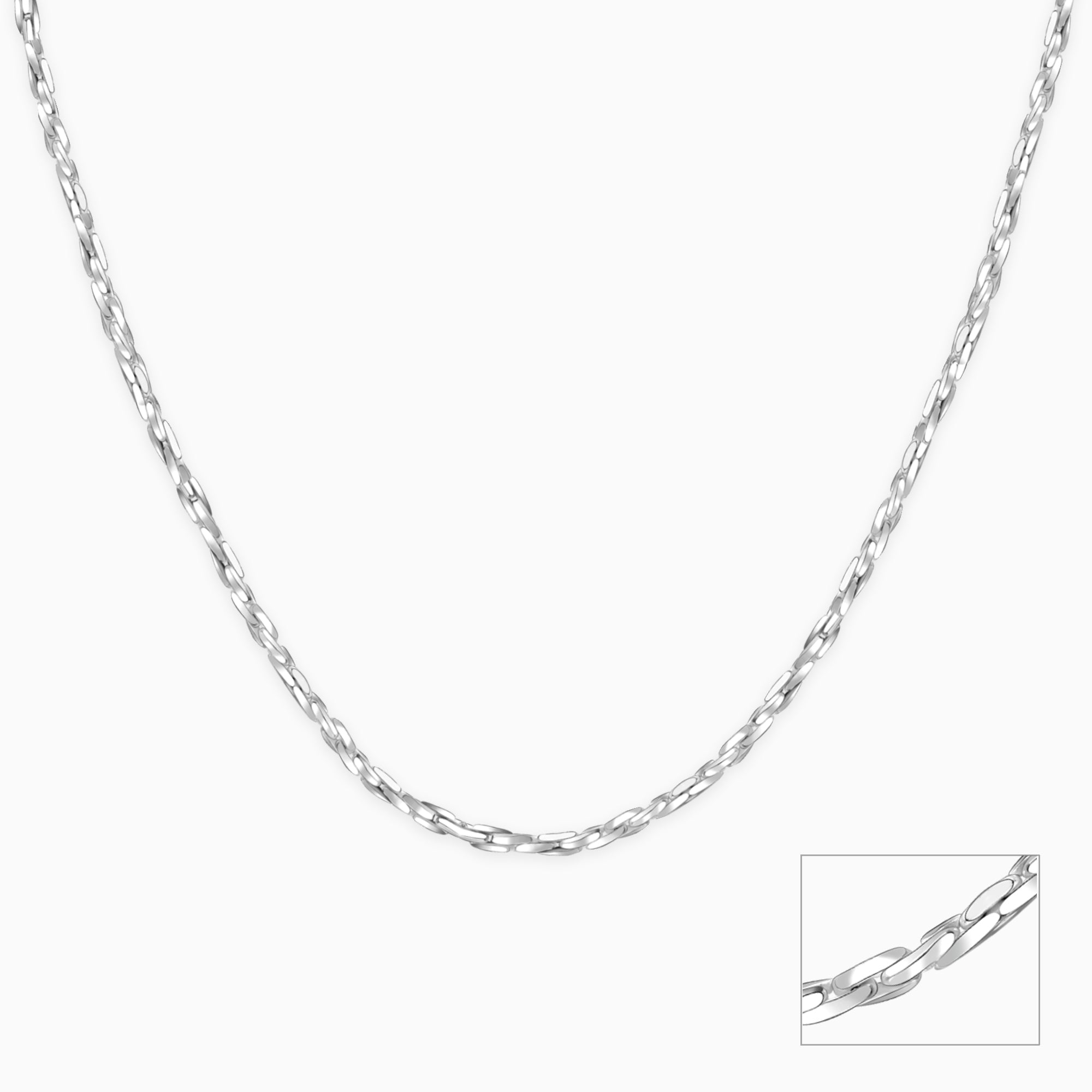 Buy Fashion Frill Exclusive Rope Design Black Silver Chain For Men Boys  Neck Chain Necklace 22 Inches Online at Best Prices in India - JioMart.